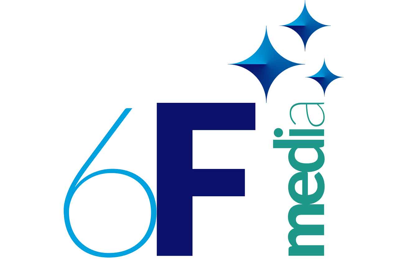 The complete 6F Media logo.